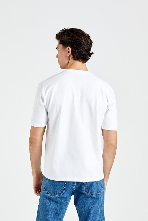 Drakes Hiking Tee Solid White-1